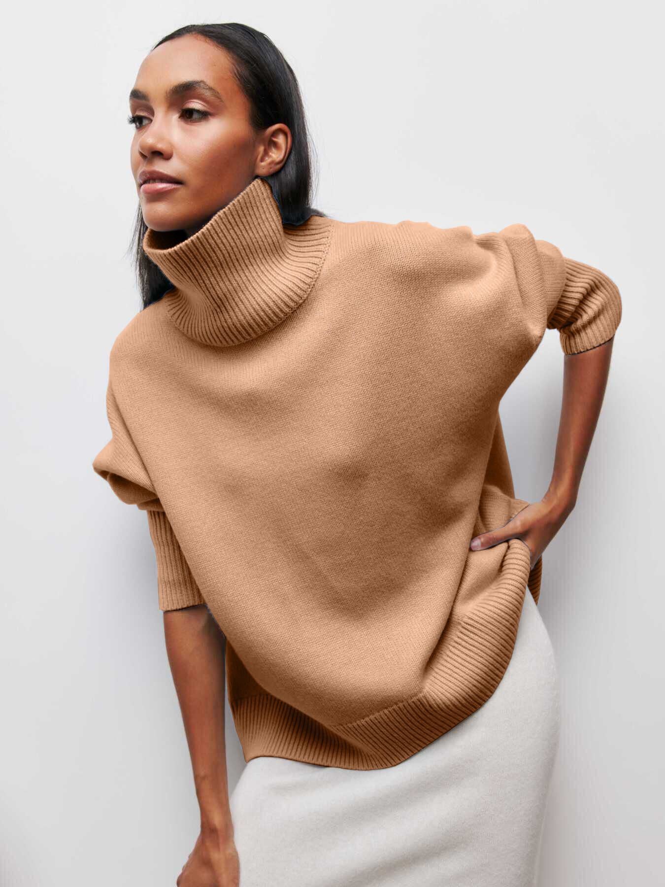 Long-sleeved Pullover Solid Color Sweater - Image 6