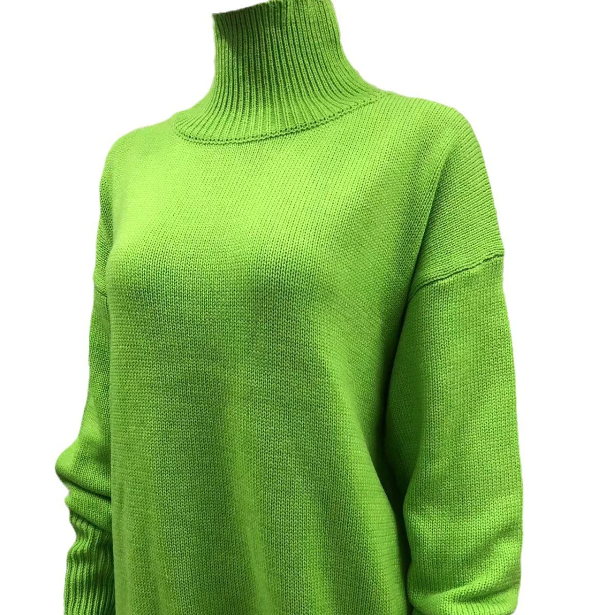 Long-sleeved Pullover Solid Color Sweater - Image 7
