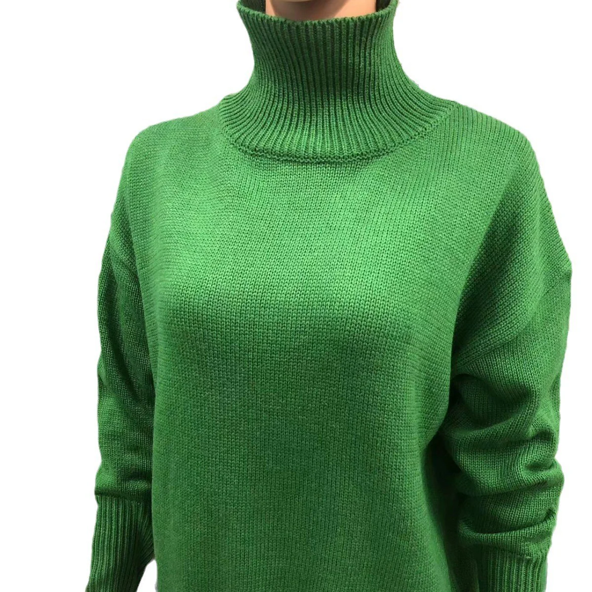 Long-sleeved Pullover Solid Color Sweater - Image 8