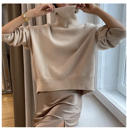 Long-sleeved Pullover Solid Color Sweater - Image 9