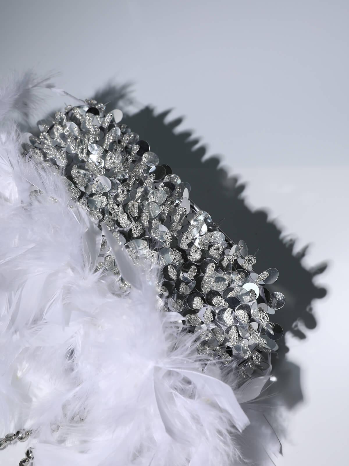 Martina Sequin Feather Shoulder Bag - Image 4