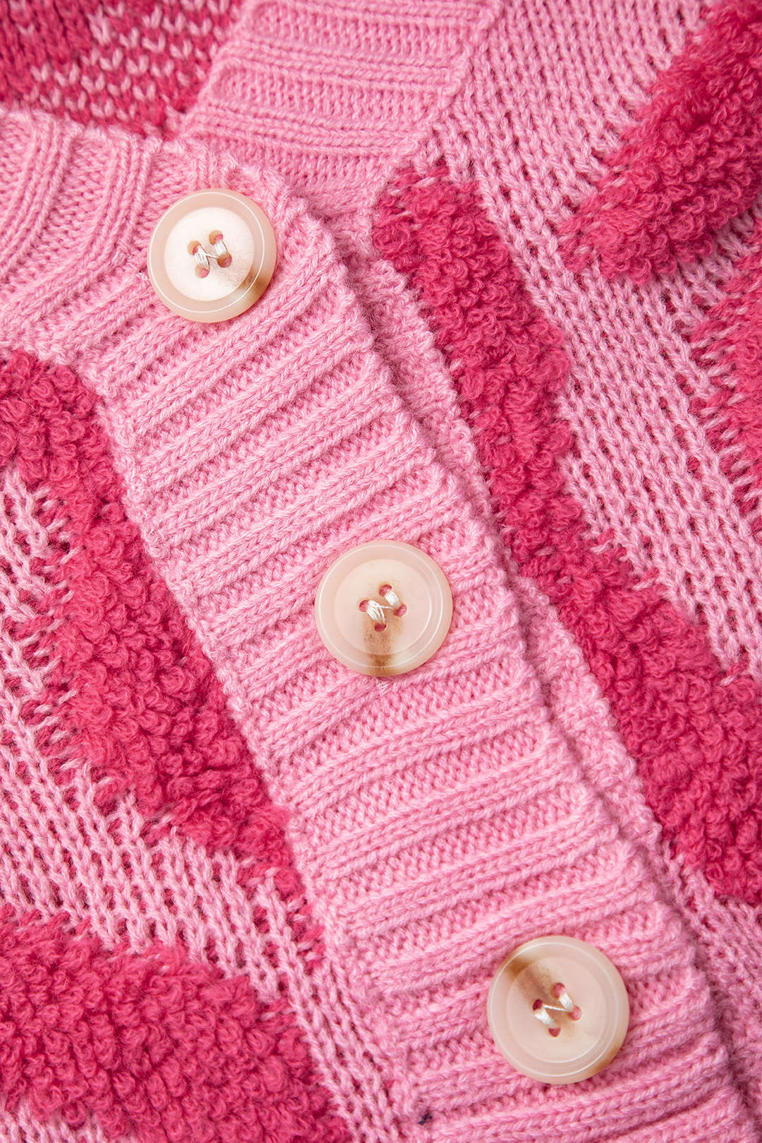 Colorblock V-neck Knit Button Up Cardigan - Image 4