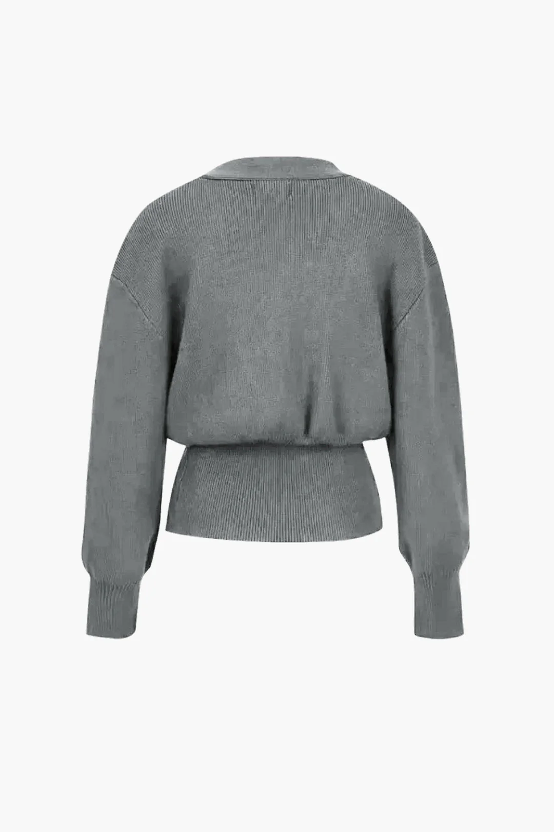 V-neck Sweater Cardigan - Image 6