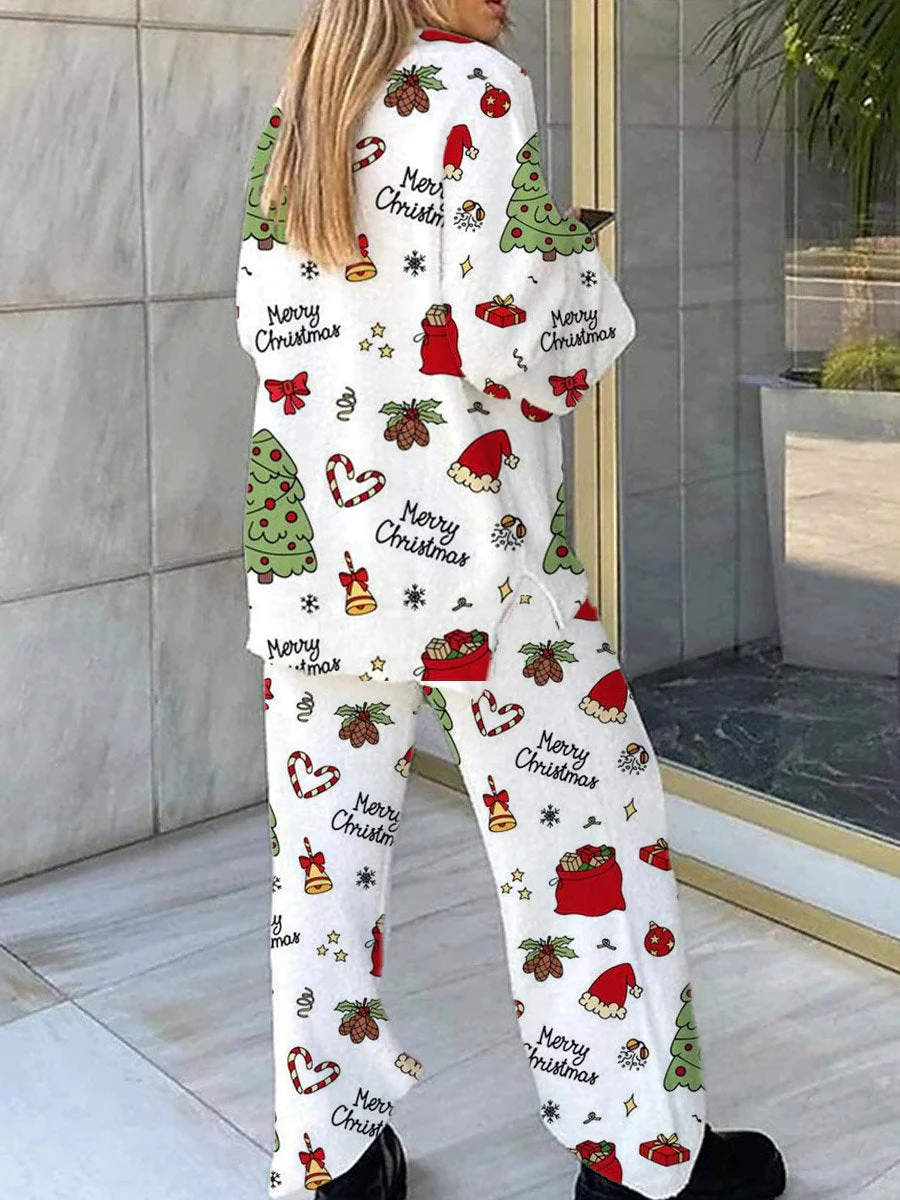 Merry Christmas Loungewear Set For Women - Image 2