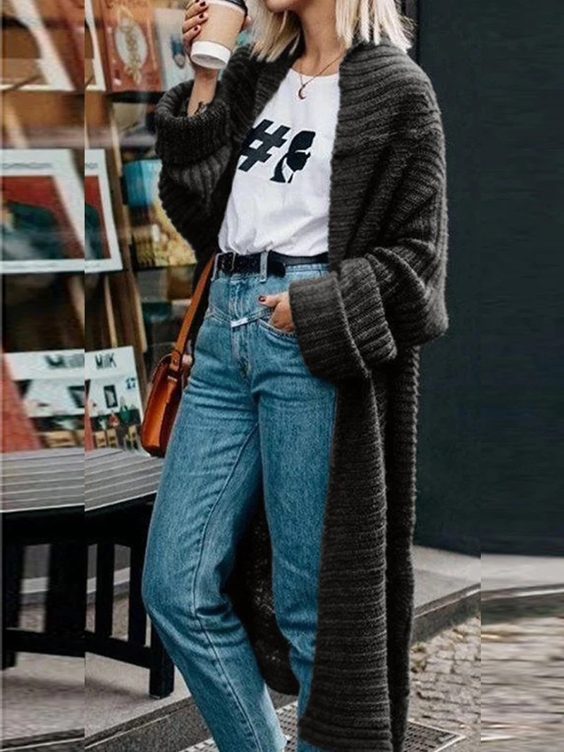 Mid-Length Thick-Knit Sweater - Image 3