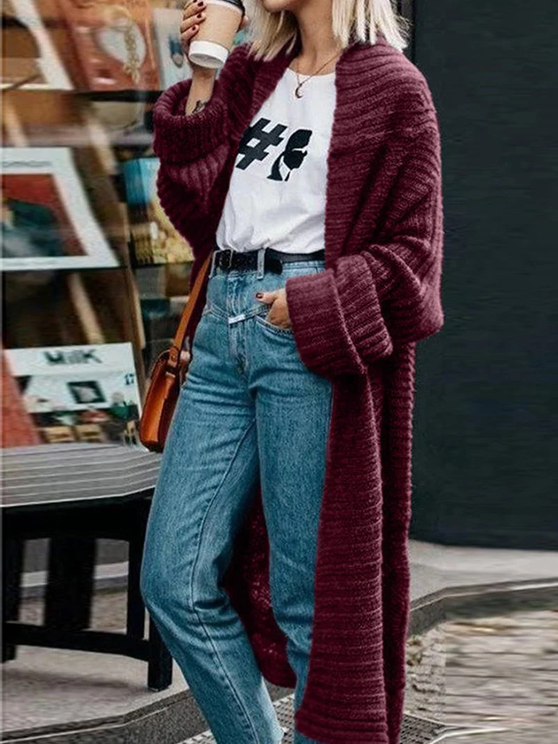 Mid-Length Thick-Knit Sweater - Image 4