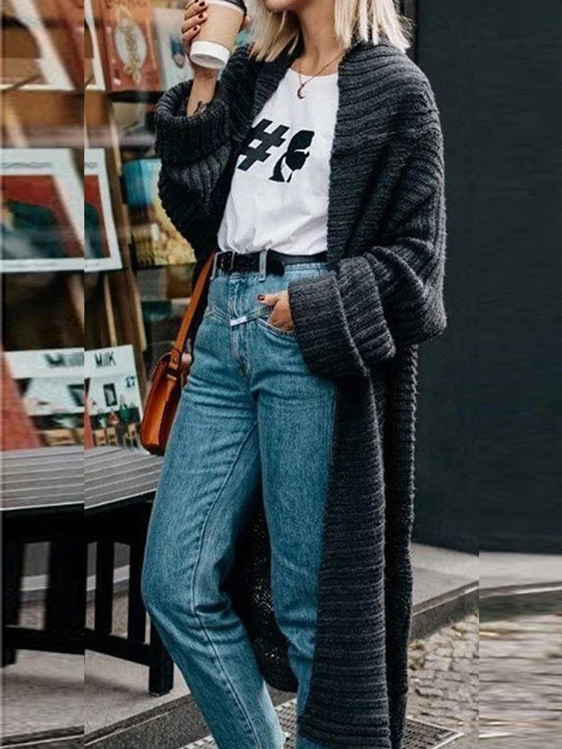 Mid-Length Thick-Knit Sweater - Image 6