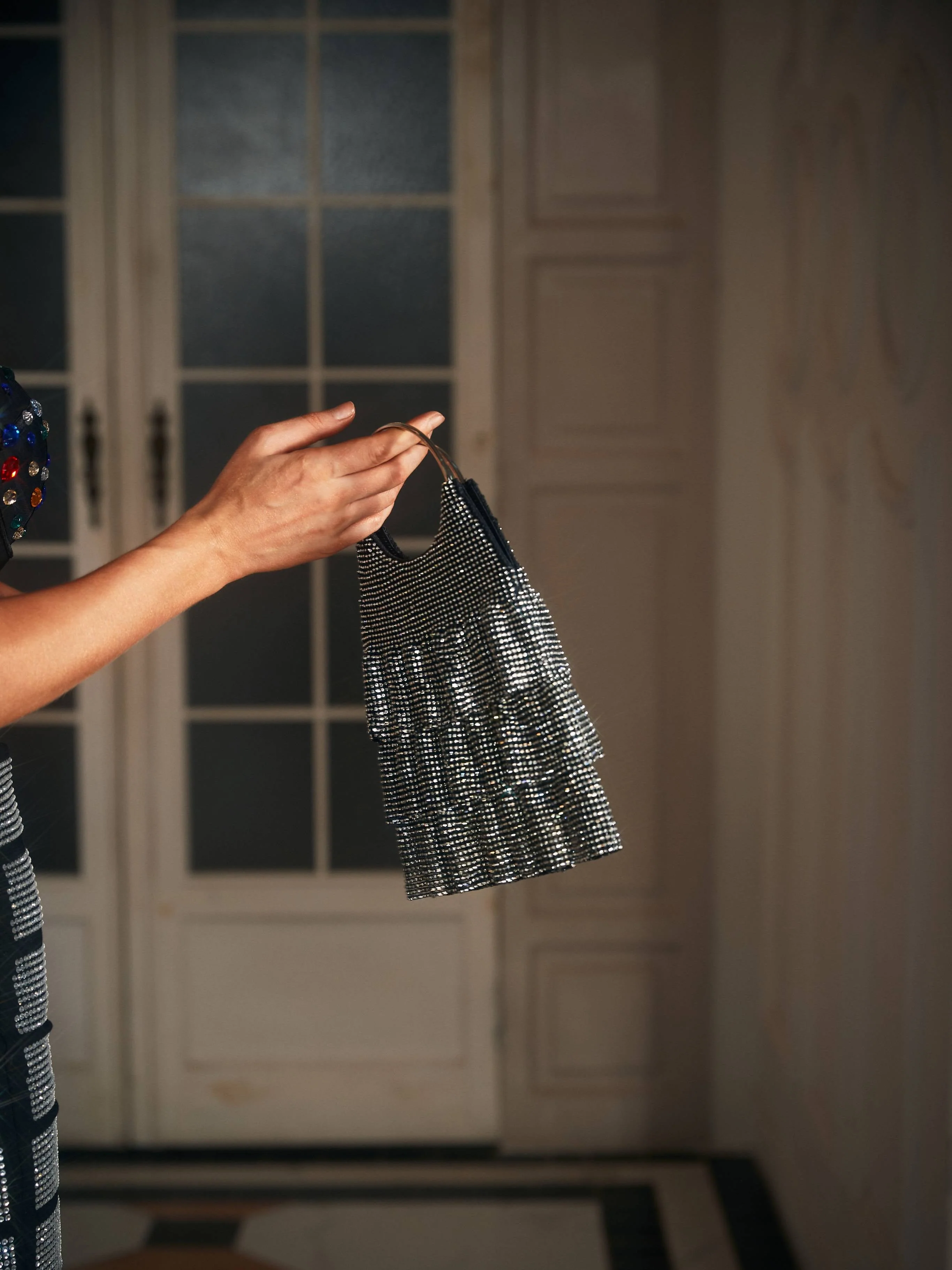 Mildred Layered Embellished Circle Bag - Image 5