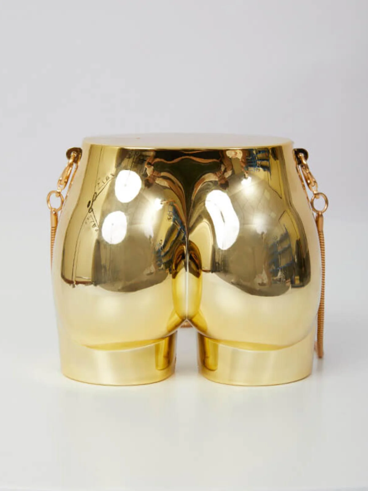 Morwenna Acrylic Butt Bag In Gold - Image 4