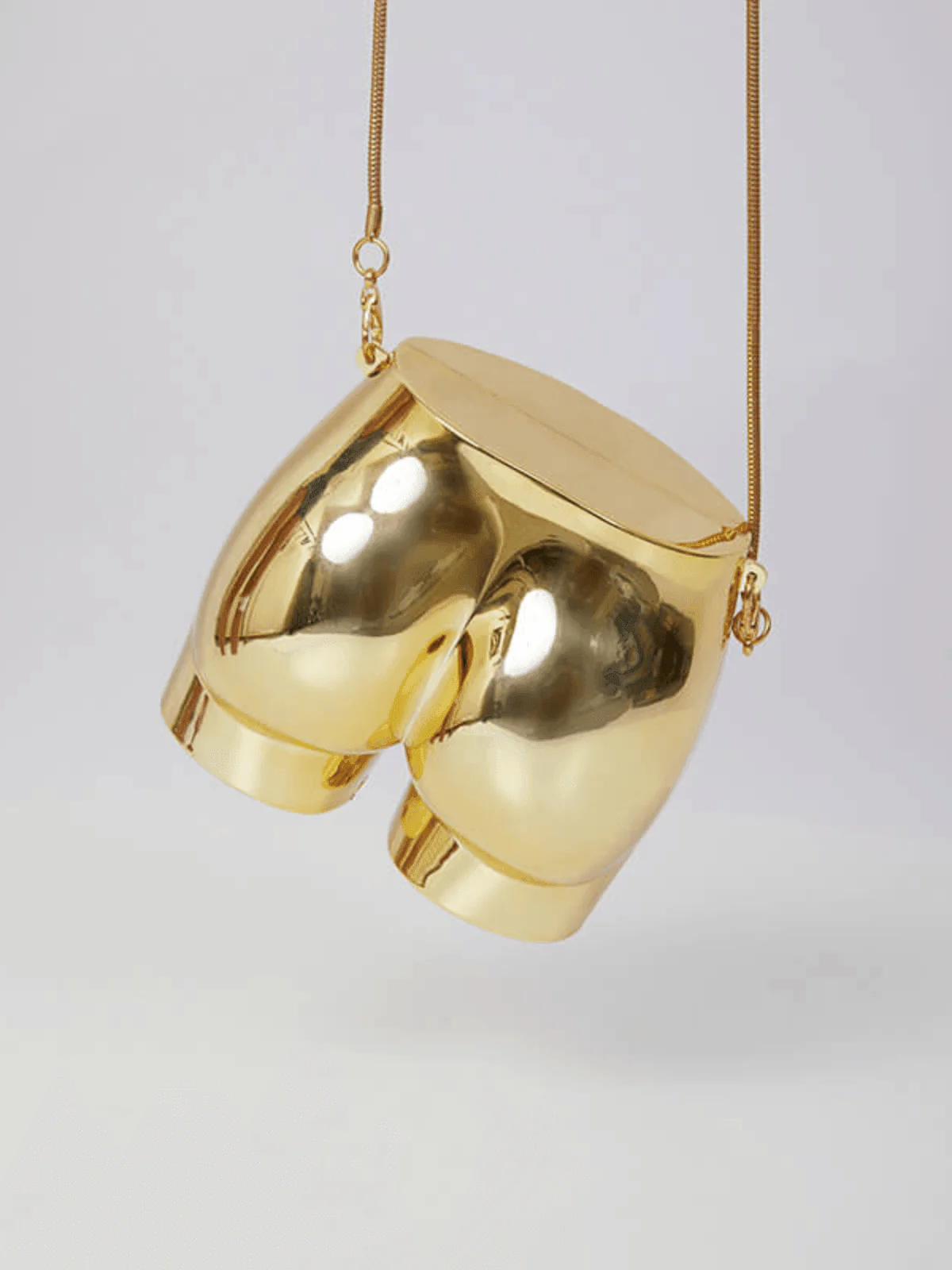 Morwenna Acrylic Butt Bag In Gold - Image 5