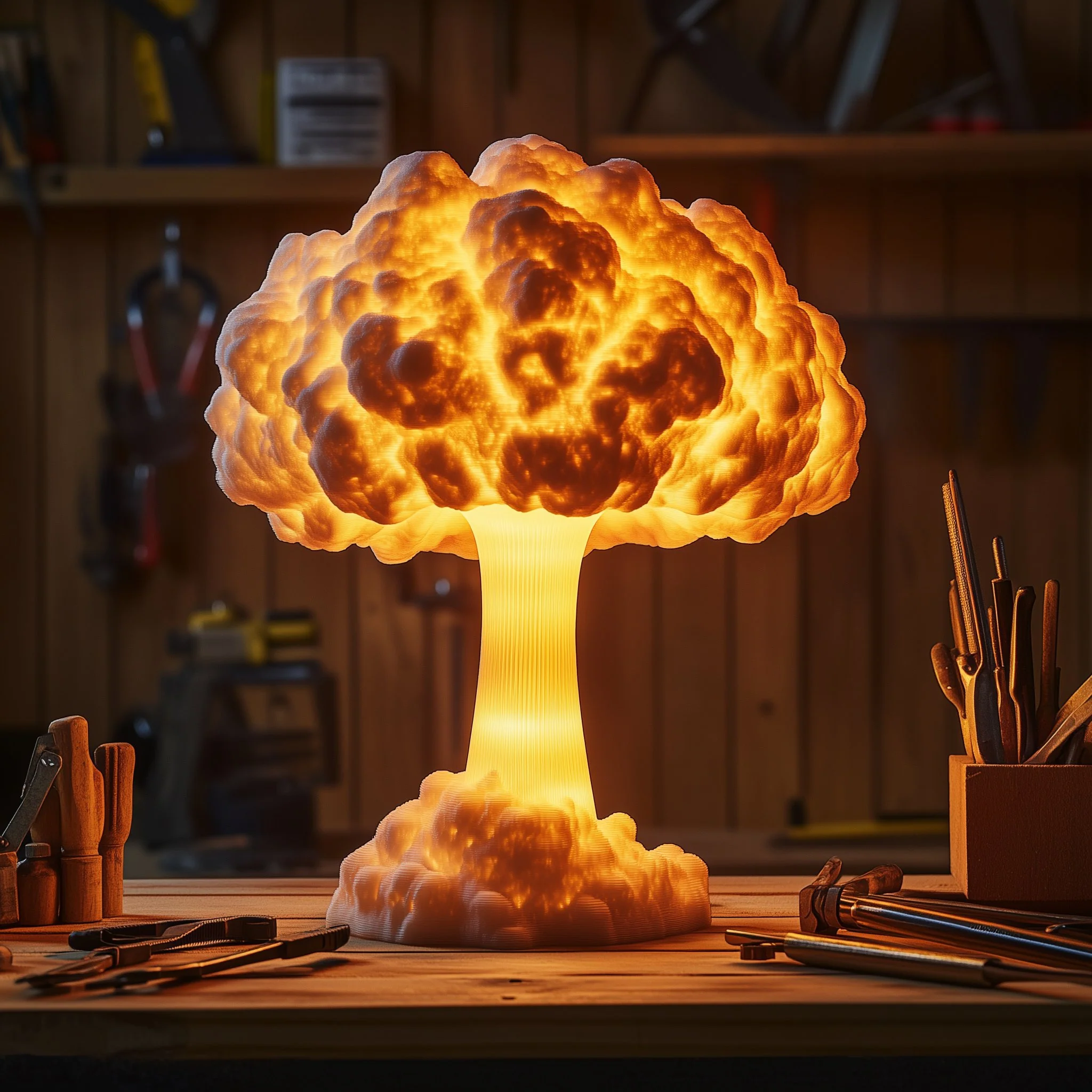 🍄Atomic Bomb Blast | Mushroom Cloud Table Lamp - Image 3
