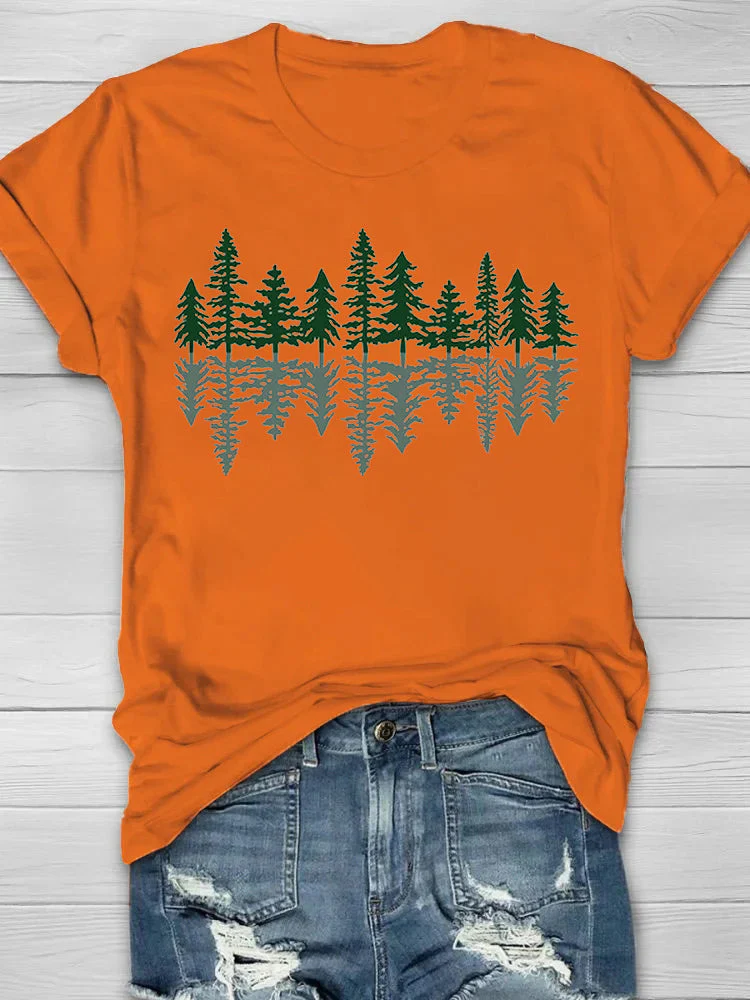 Nature Forest Print Women's T-shirt - Image 4