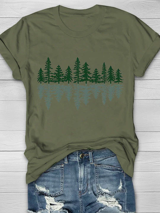 Nature Forest Print Women's T-shirt - Image 6