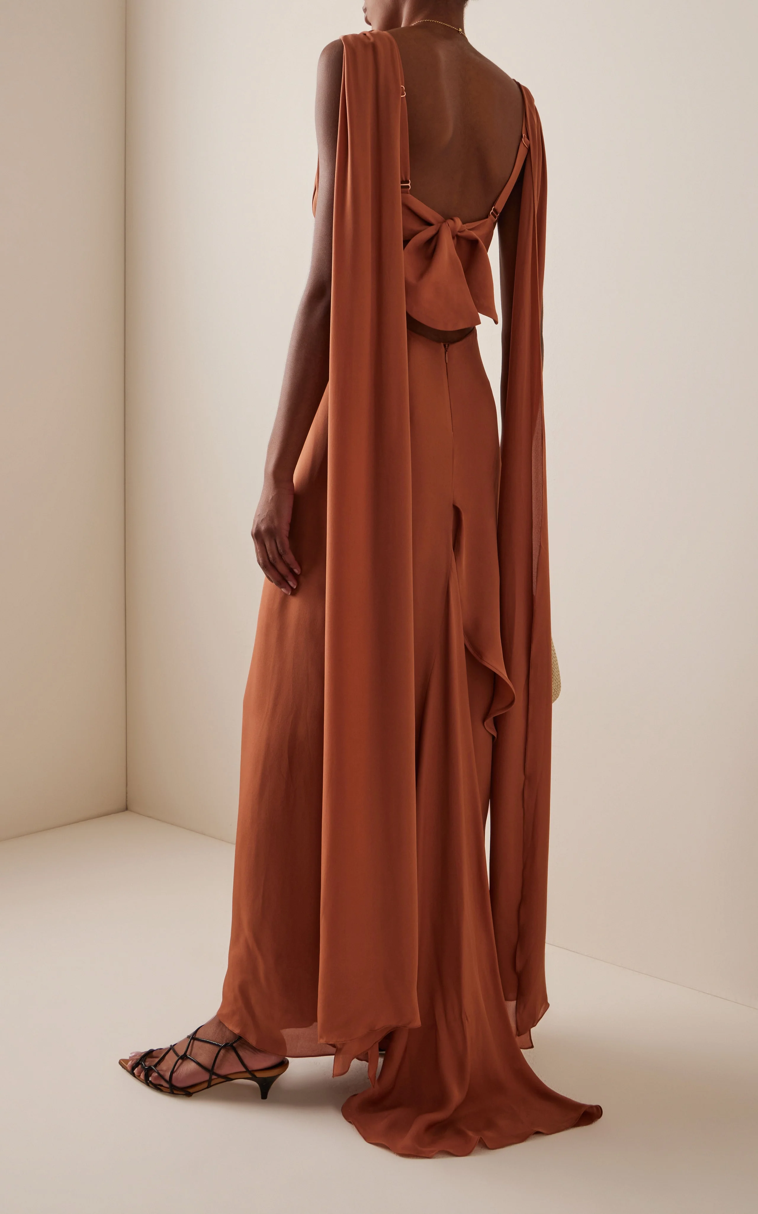 Ocean Mysteries Draped Maxi Dress - Image 2
