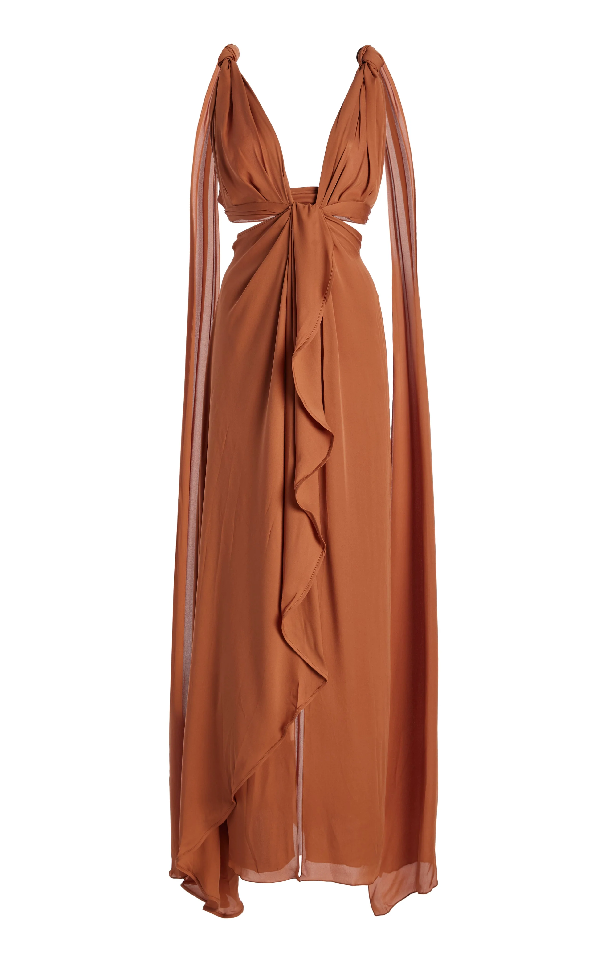 Ocean Mysteries Draped Maxi Dress - Image 4