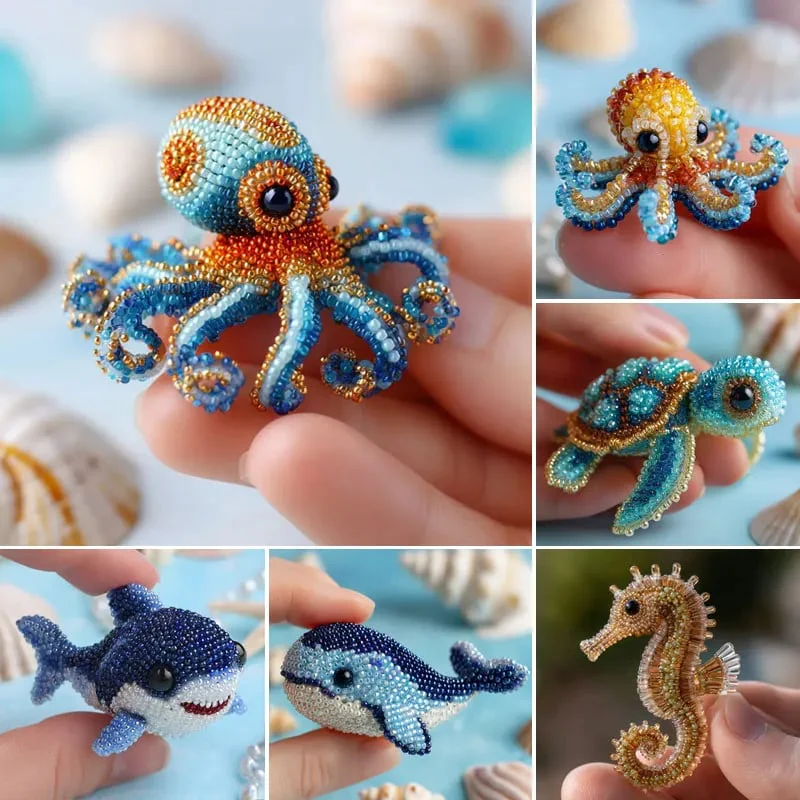 Octopus Bead Embroidery Kit - Image 7