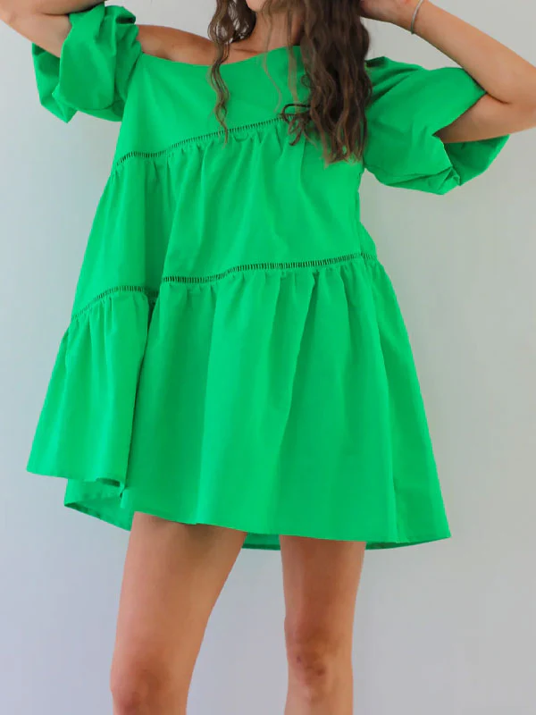 One shoulder casual dress - Image 2