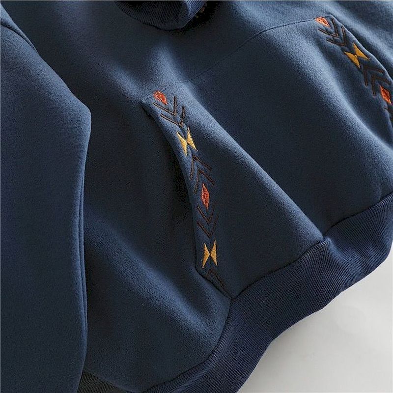 Oversized Design Sense Hoodies Women Casual Fashion Hoodie Autumn Winter Plus Velvet Thick Niche Embroidered Hooded Jacket Trend - Image 2