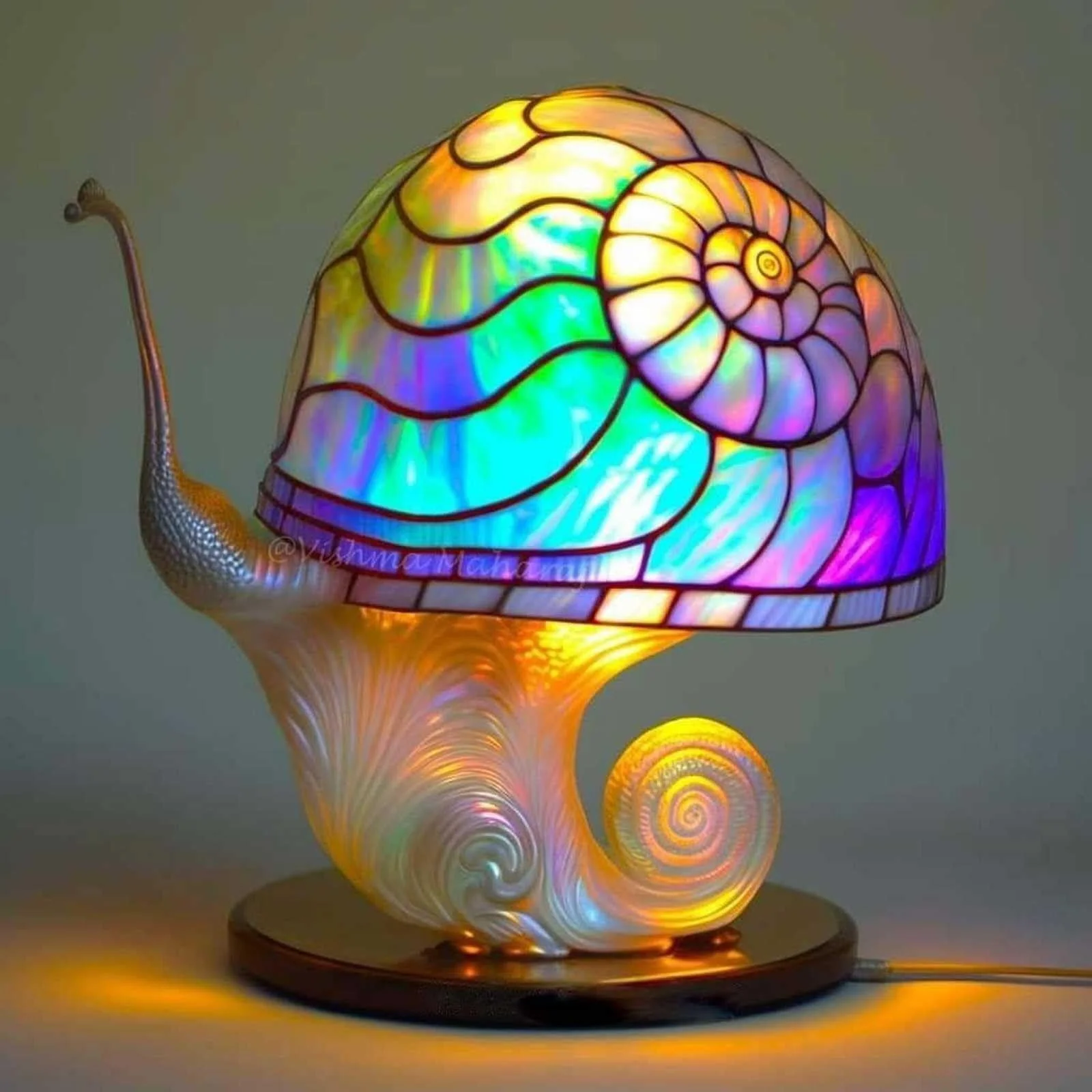 Painting Mushroom Table Lamp - Image 17