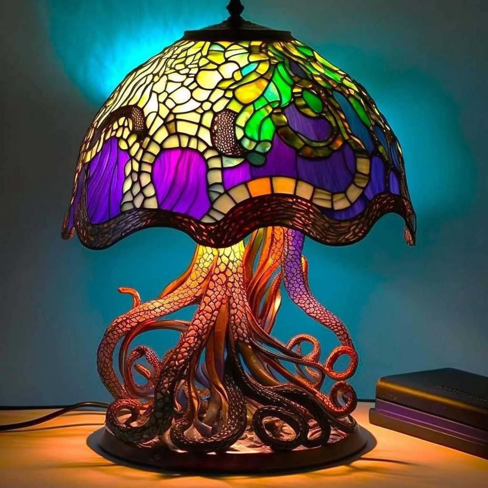 Painting Mushroom Table Lamp - Image 9