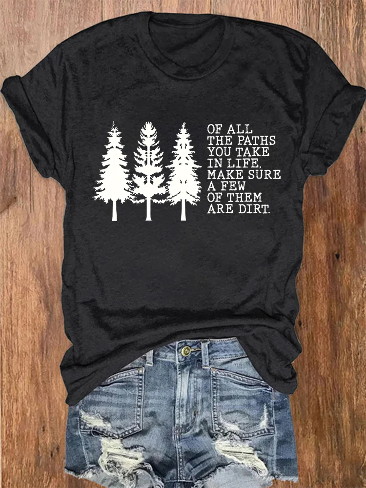 Paths In Life Print Women's T-shirt - Image 2