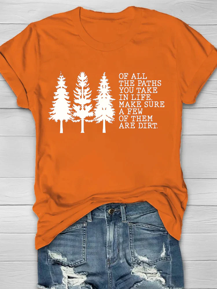 Paths In Life Print Women's T-shirt - Image 4