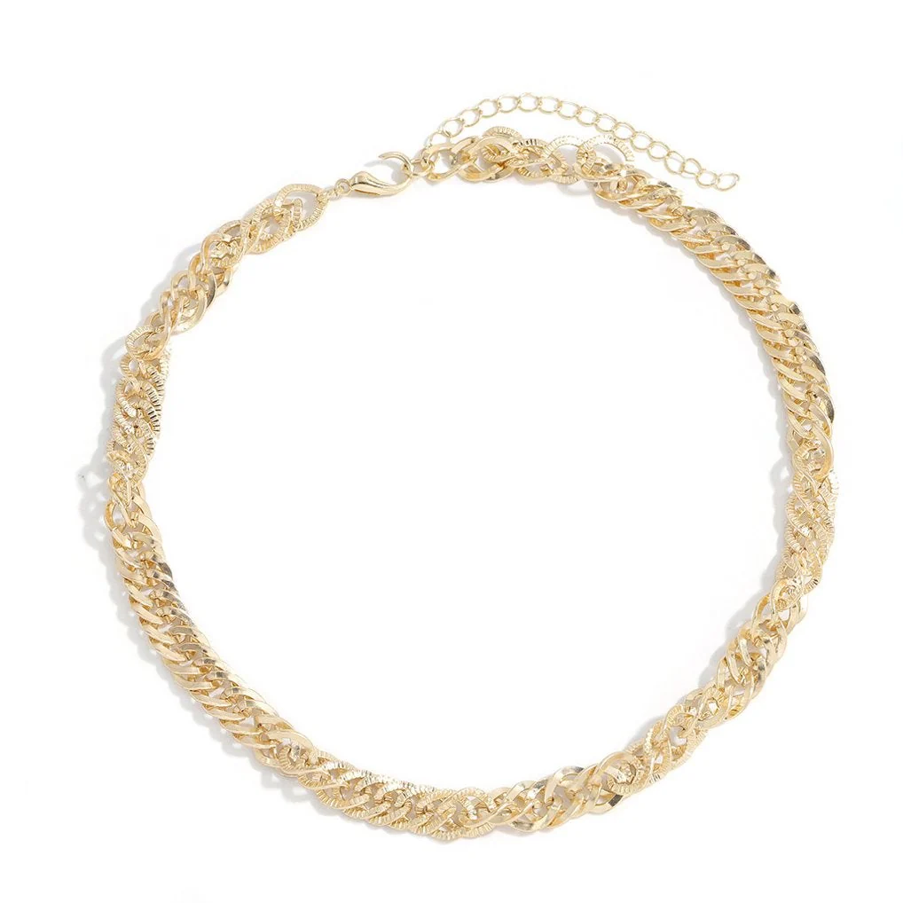 Pearl Chain Stitched Sweater Chain Strap Necklace - Image 6