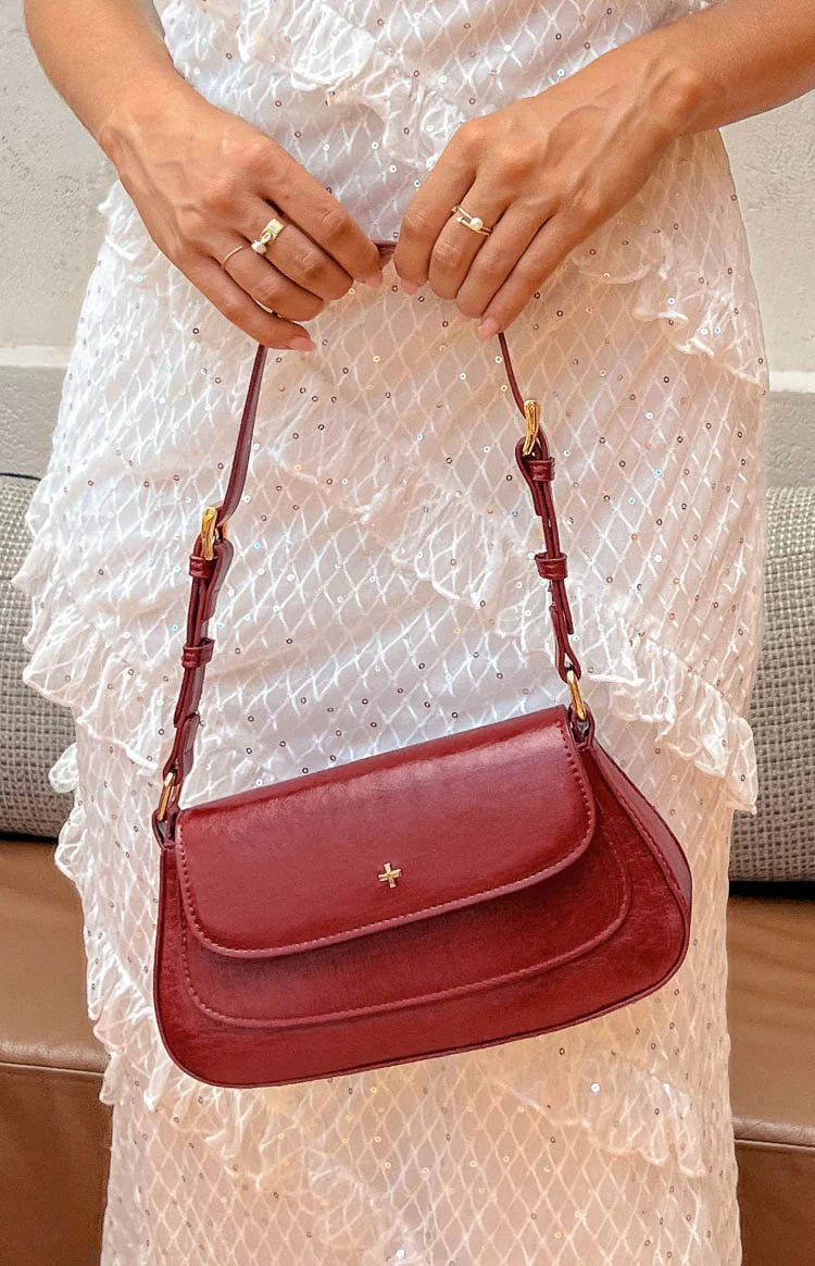 Peta & Jain Nikki Cherry Crinkle Shoulder Bag - Image 3