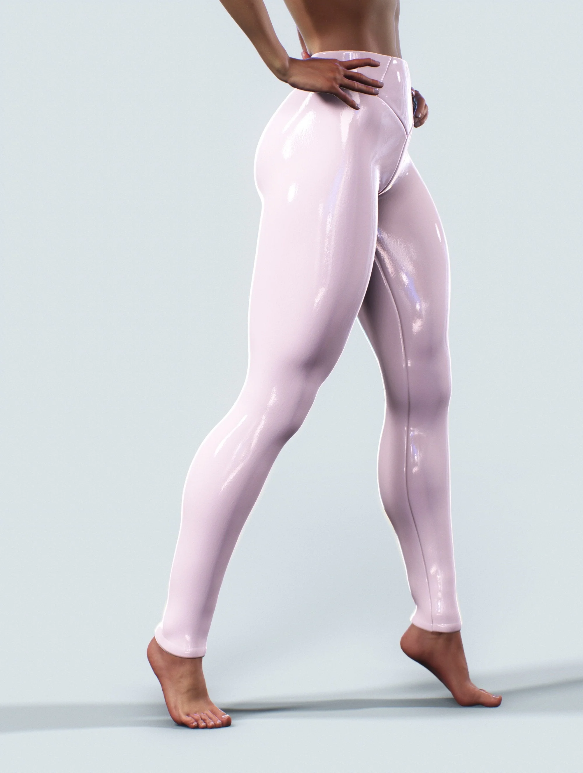 Luster Shiny Elasticity Printing Sports Yoga Leggings Pants - Image 4