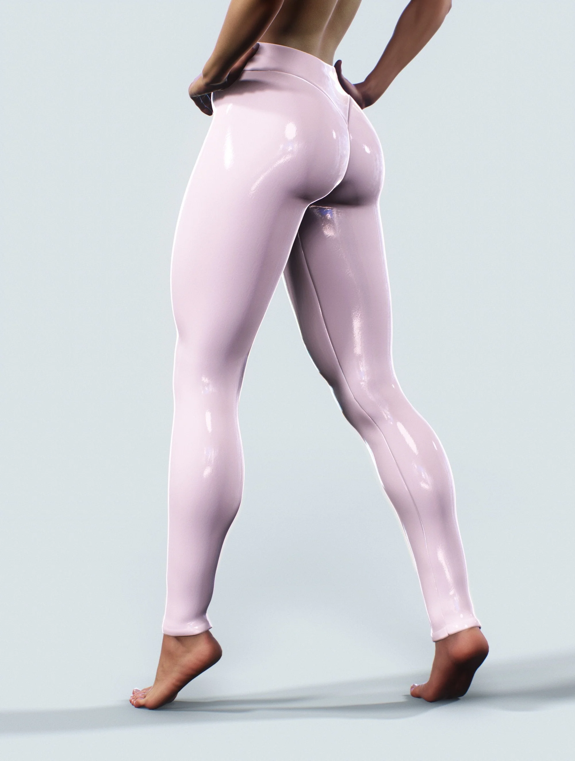 Luster Shiny Elasticity Printing Sports Yoga Leggings Pants - Image 5