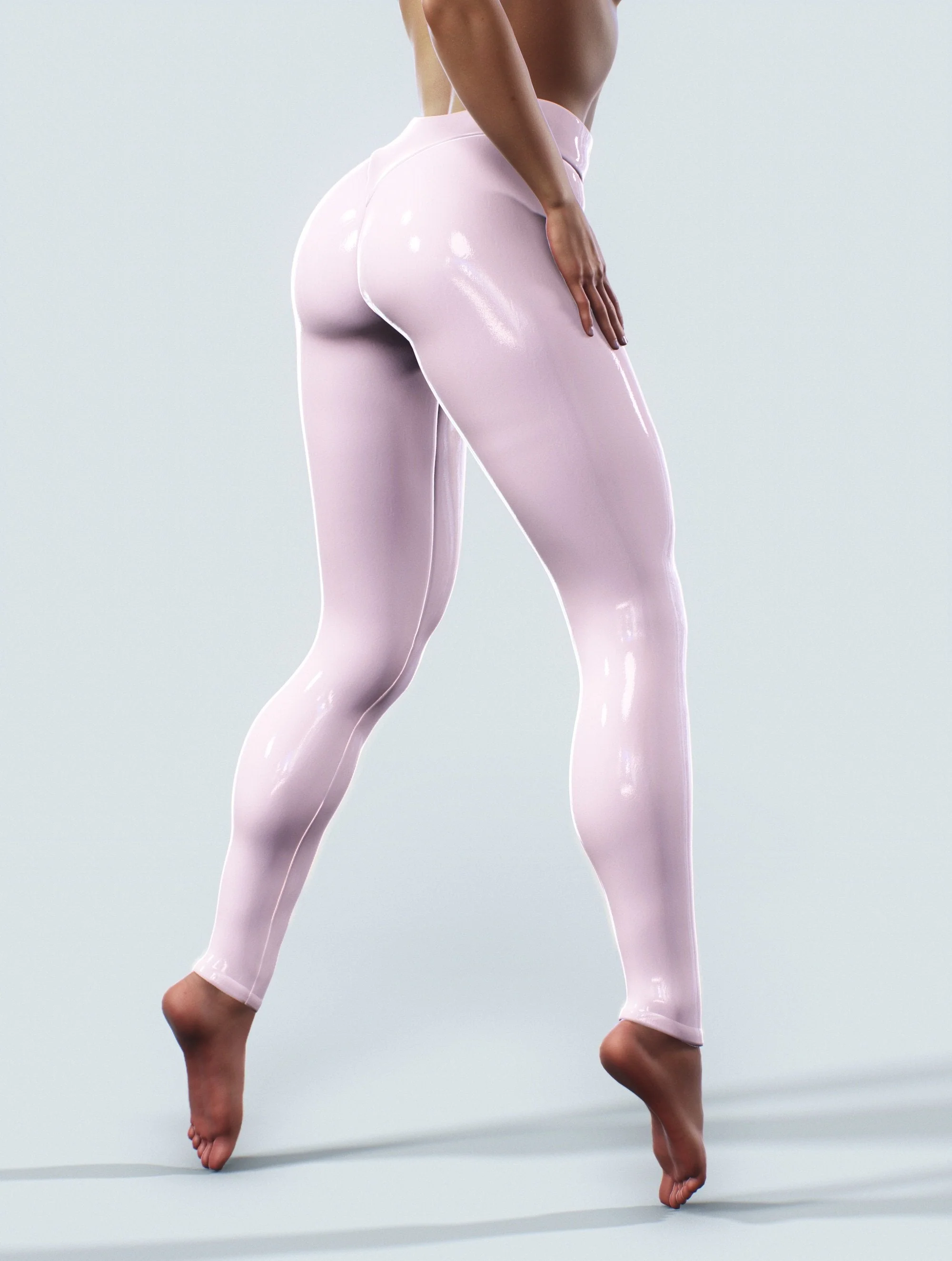 Luster Shiny Elasticity Printing Sports Yoga Leggings Pants - Image 6