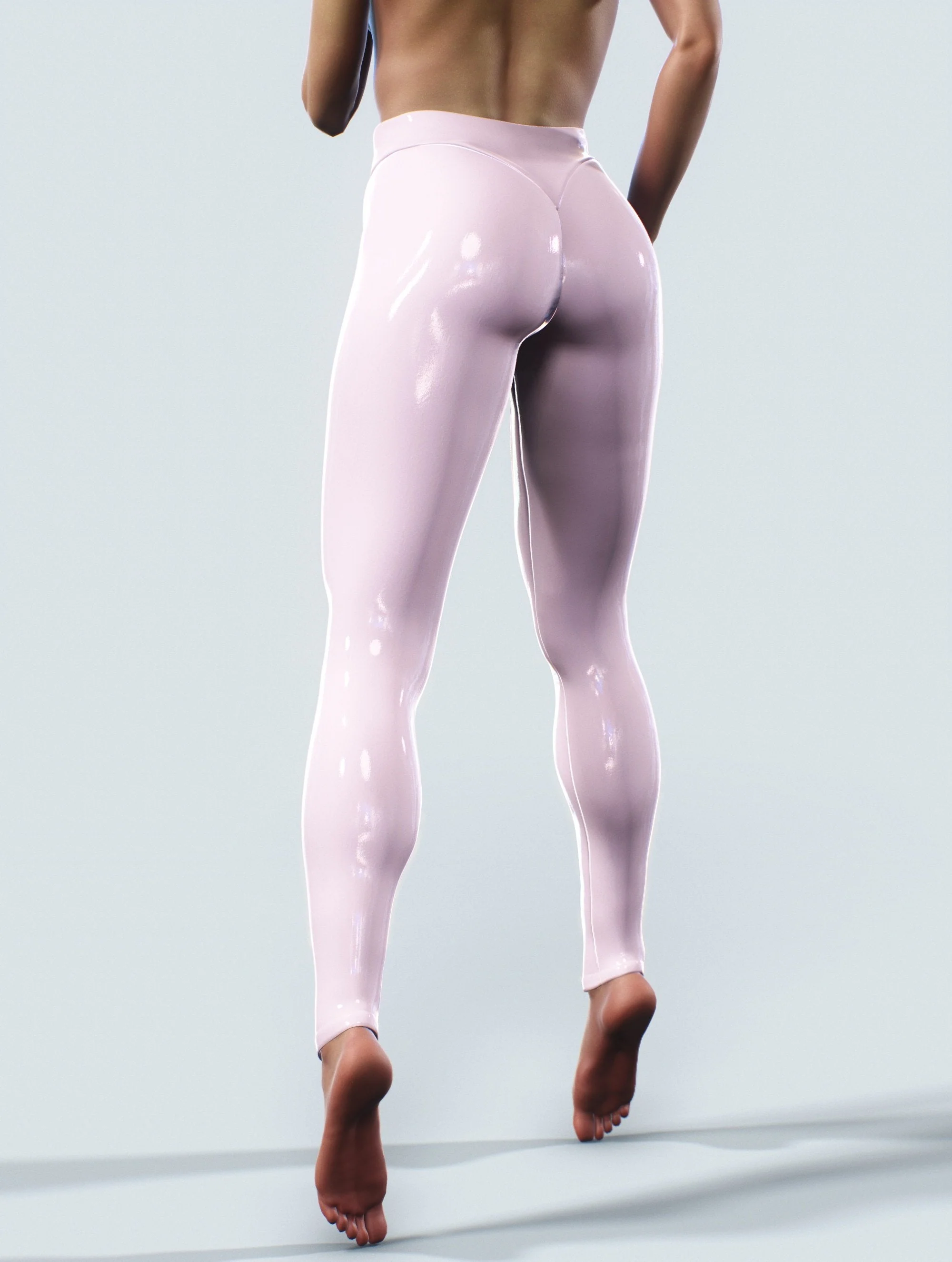 Luster Shiny Elasticity Printing Sports Yoga Leggings Pants - Image 7