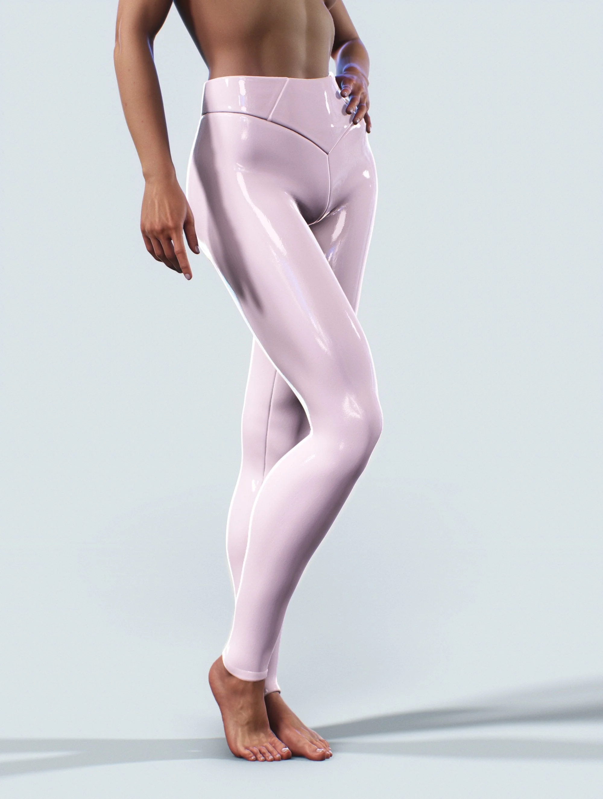 Luster Shiny Elasticity Printing Sports Yoga Leggings Pants - Image 9