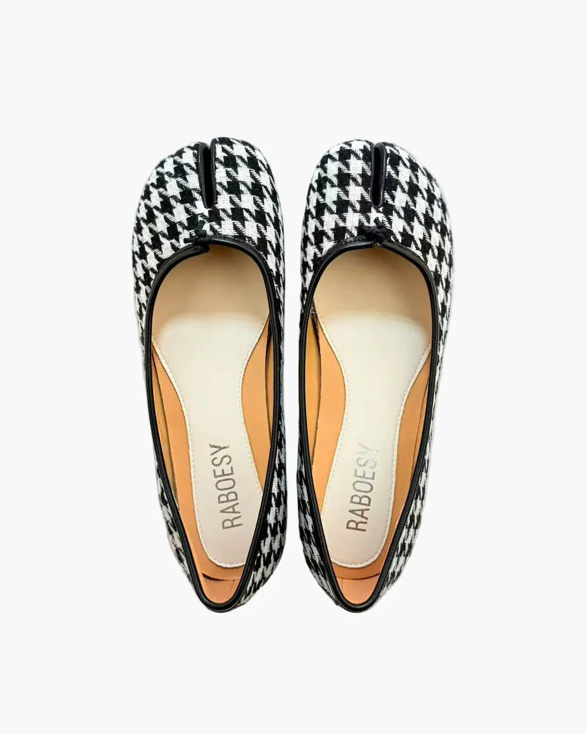 Plaid Tabi Ballet Flats - Image 13
