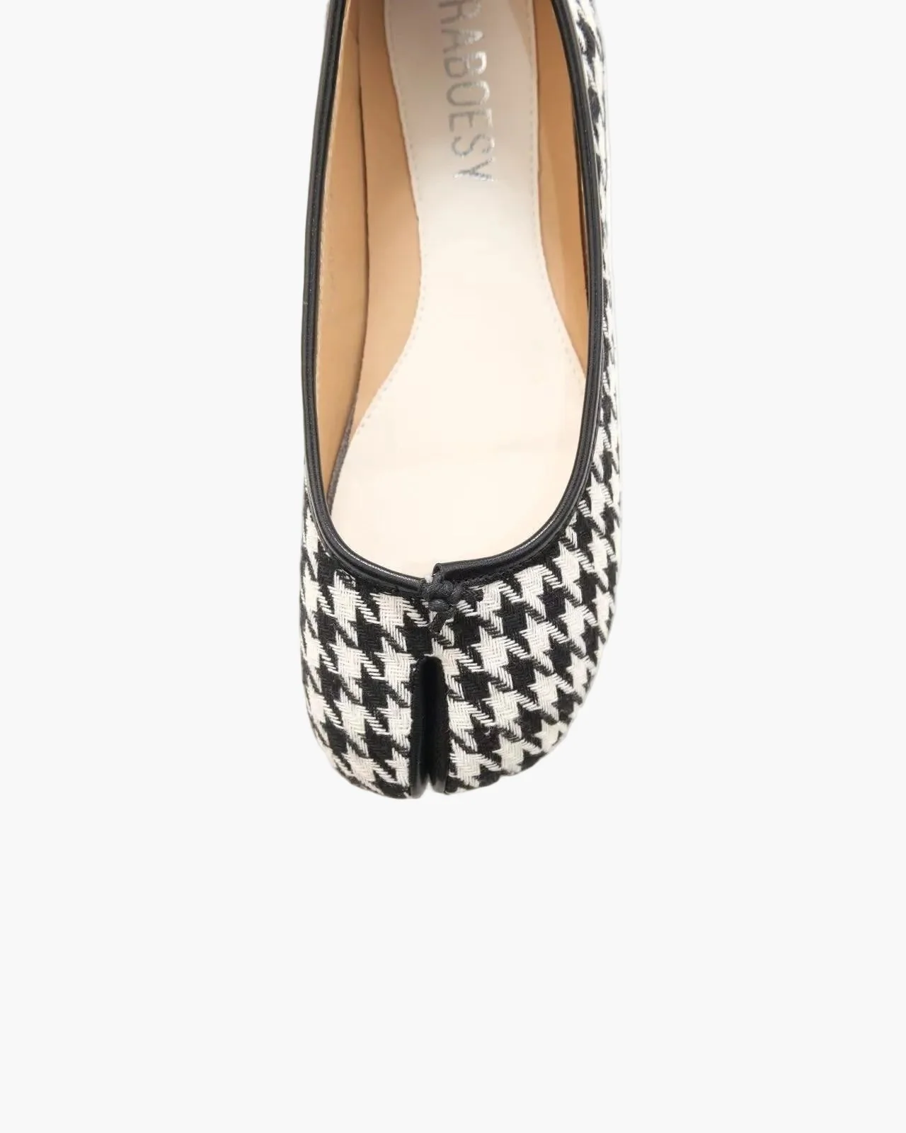 Plaid Tabi Ballet Flats - Image 15
