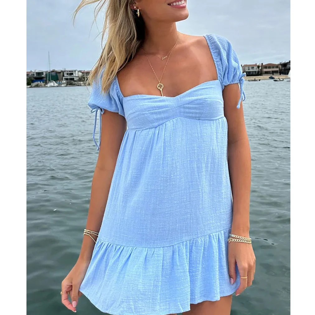 Plain Up In The Stars Breakfast Mini Dress - Image 3