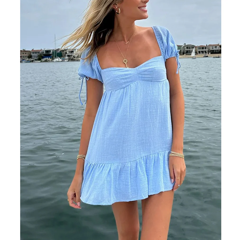 Plain Up In The Stars Breakfast Mini Dress - Image 4