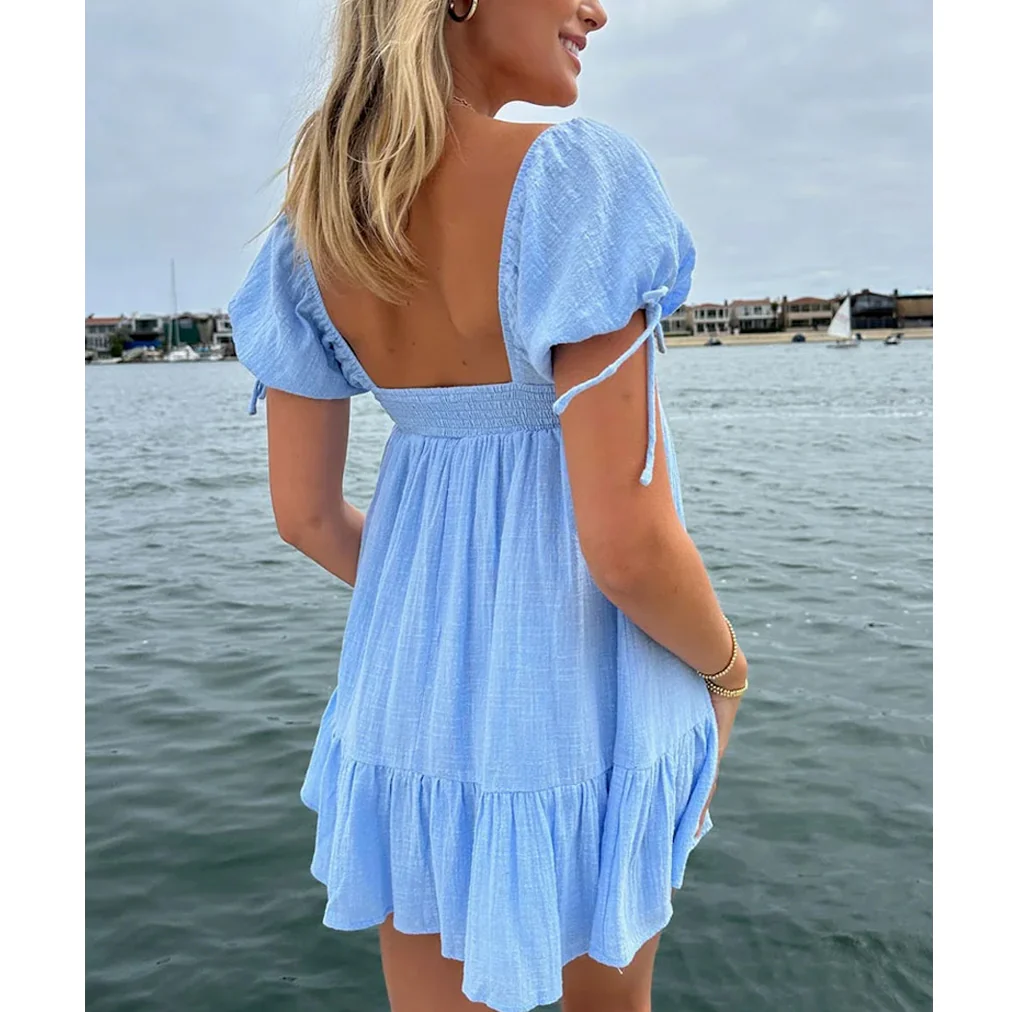 Plain Up In The Stars Breakfast Mini Dress - Image 8