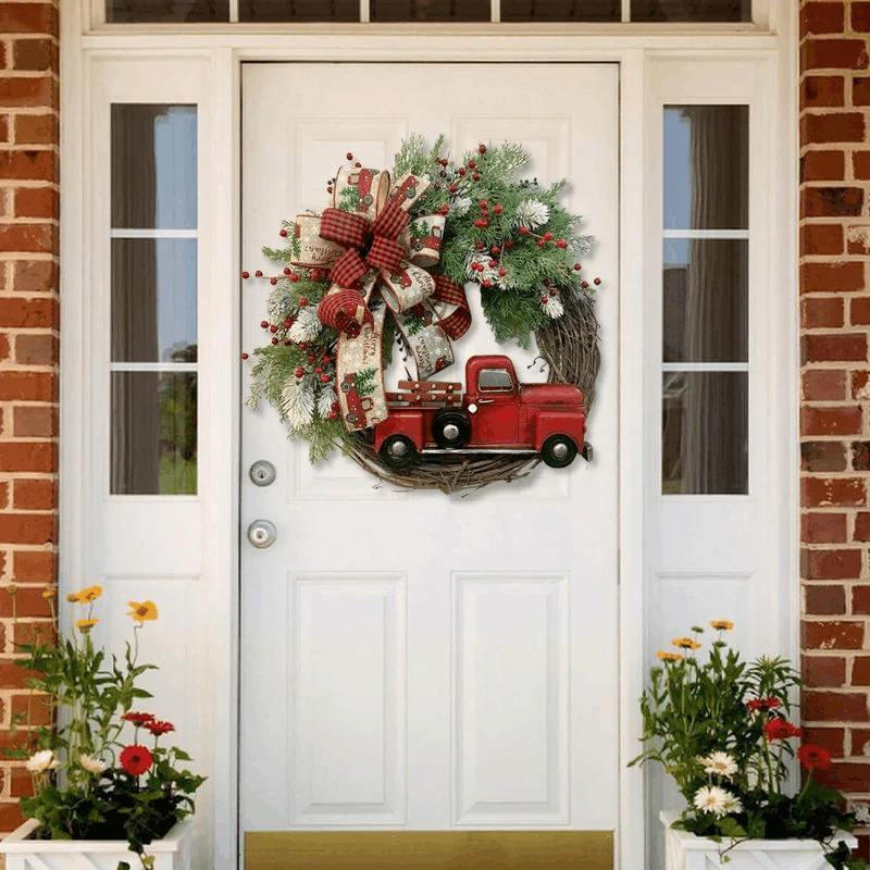 💥50% Off💥Red Truck Christmas Wreath - Image 7