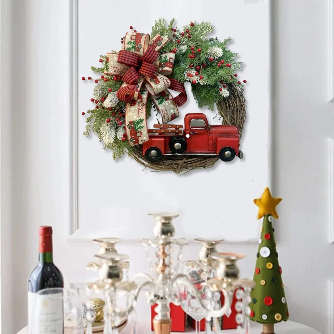 💥50% Off💥Red Truck Christmas Wreath - Image 8