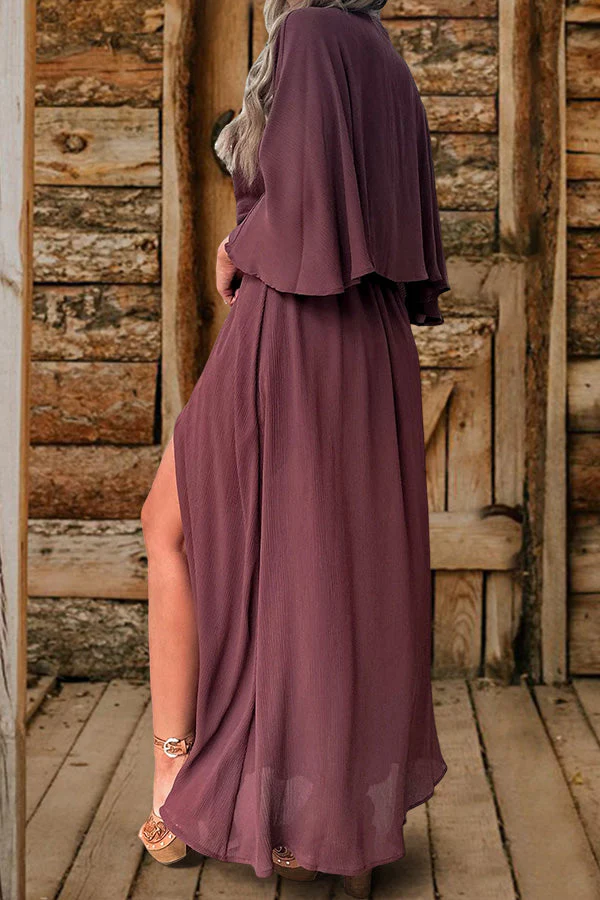 Romantic Deep V-Neck Bell Sleeve Dress - Image 3