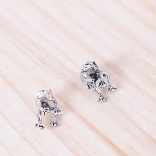 Retro Funny Frog Women Earrings - Image 4