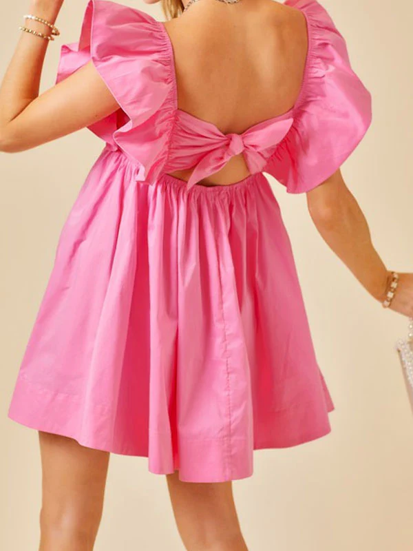 Ruched ruffle dress - Image 2