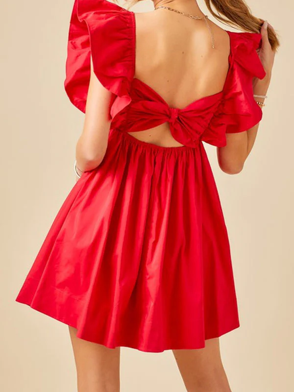 Ruffle solid dress - Image 3