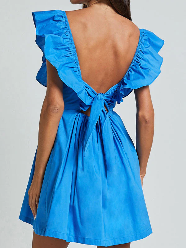 Ruffle v neck dress - Image 2