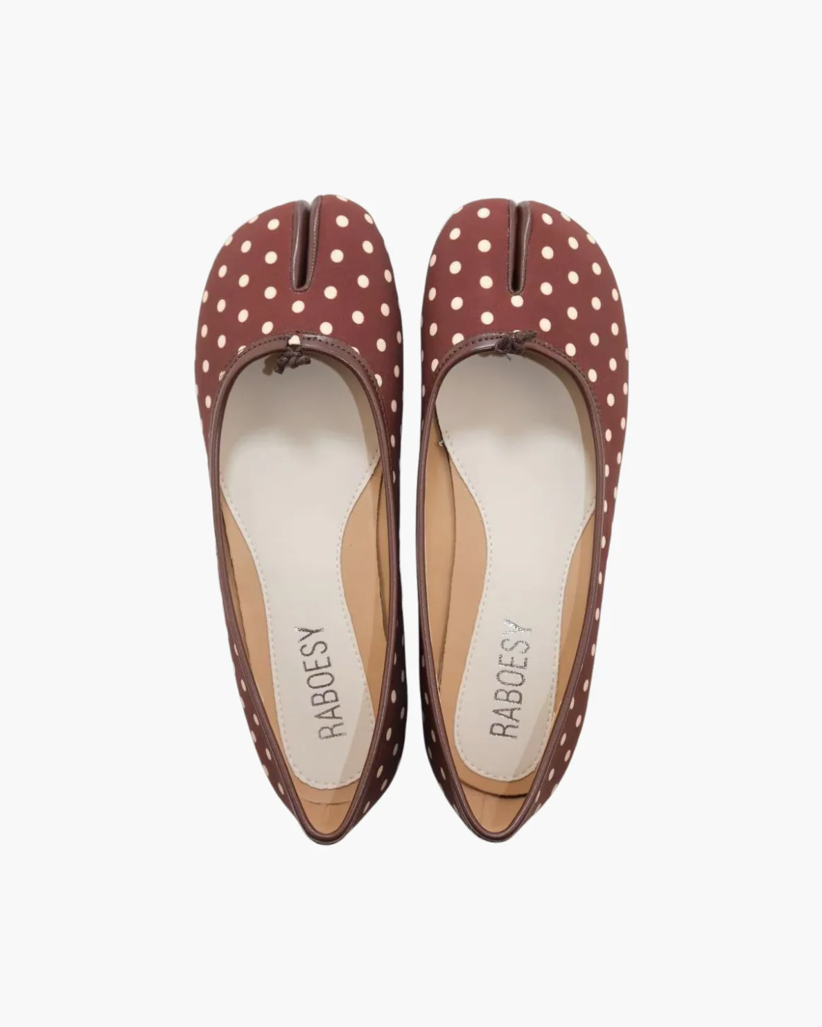 Satin Polka Dots Ballet Flats - Image 7