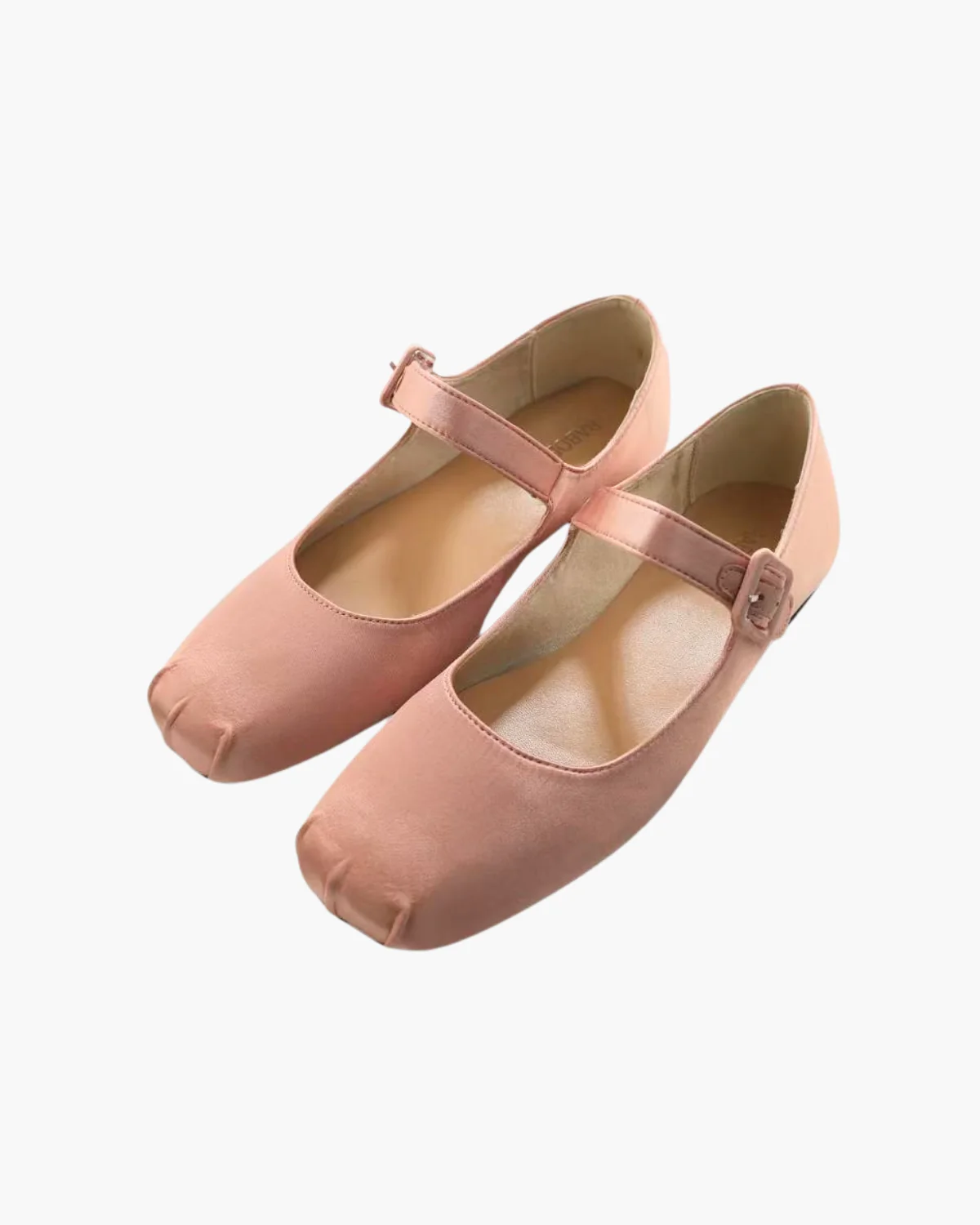 Satin Square Toe Mary Jane Flats - Image 11