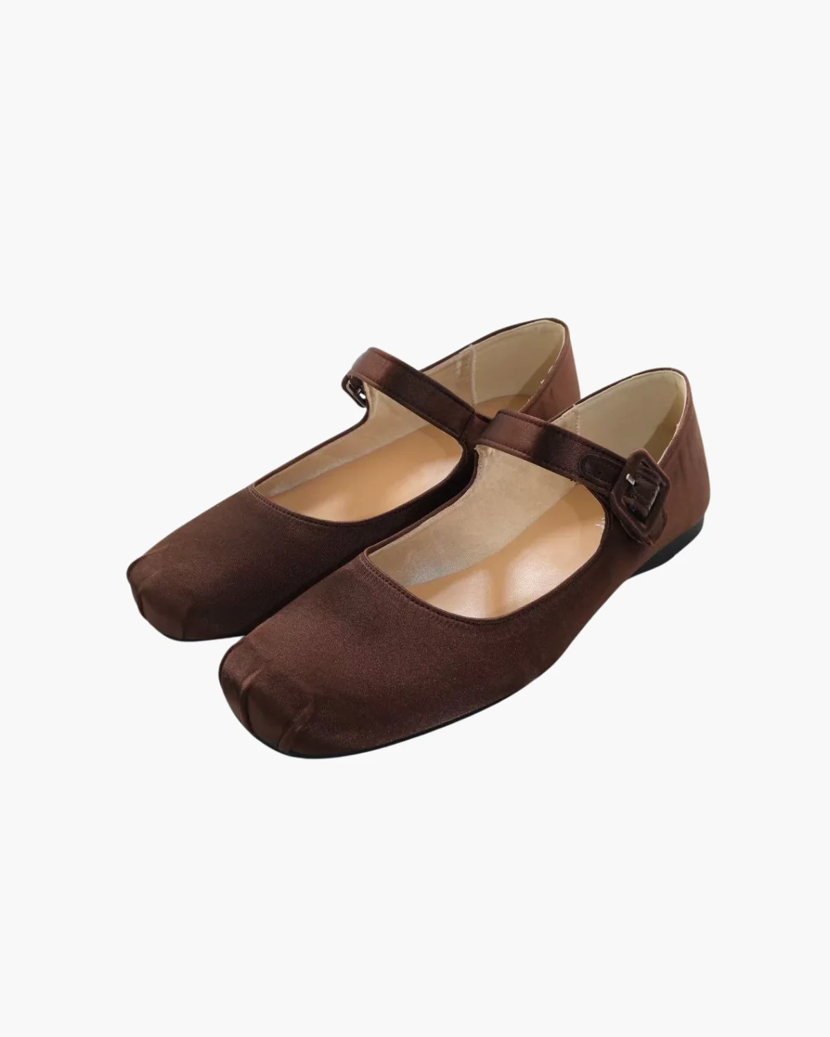 Satin Square Toe Mary Jane Flats - Image 17