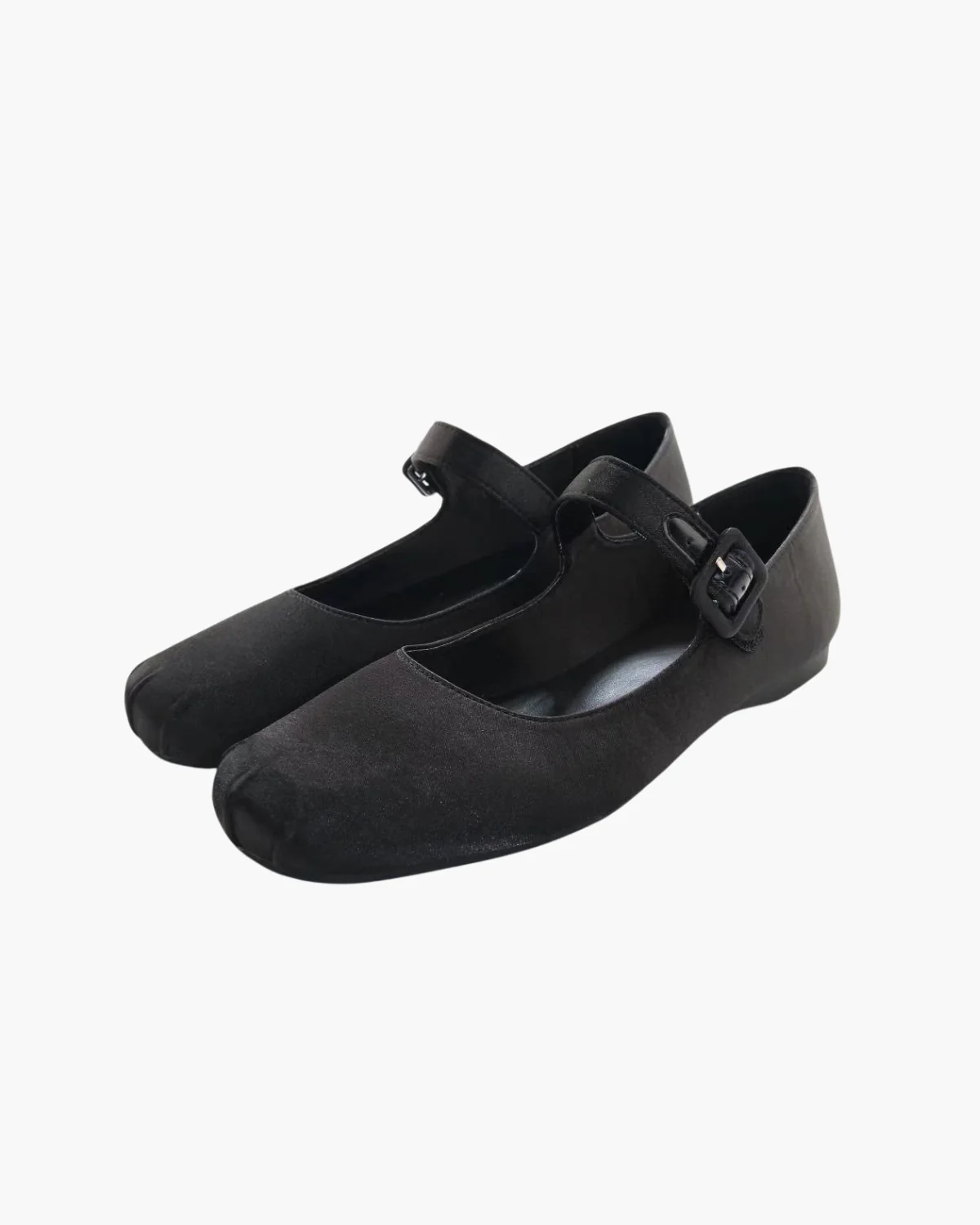 Satin Square Toe Mary Jane Flats - Image 5
