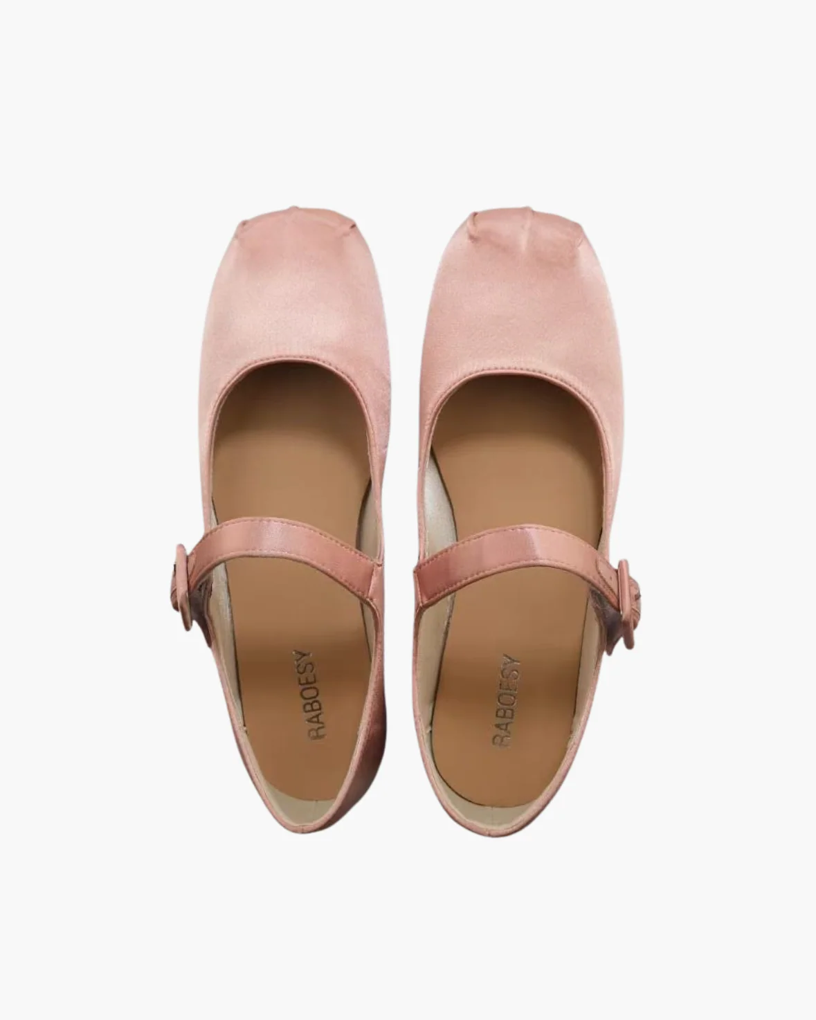 Satin Square Toe Mary Jane Flats - Image 7